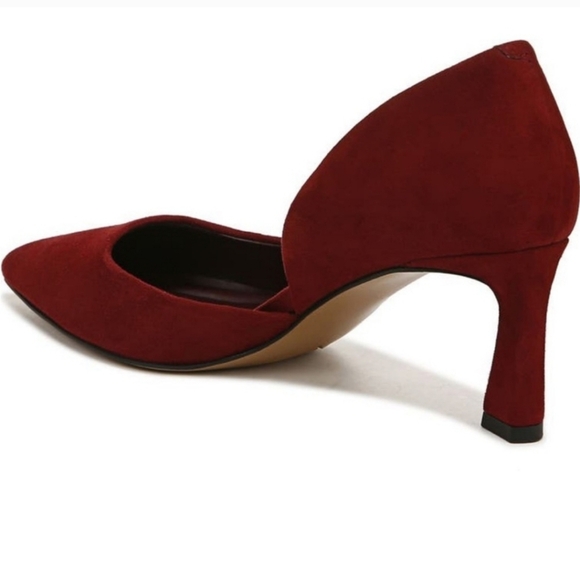 NWOT Franco Sarto Tana Suede Red Heels - Size 9.5 - Picture 4 of 14